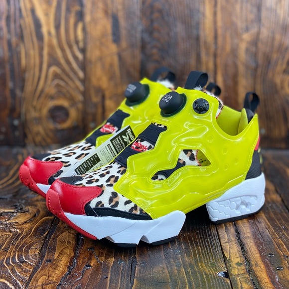 Reebok Instapump Fury atmos Citron Animal Women's‎ Sneaker FZ4432 Sz 6.5 / Men 5 - Picture 1 of 10